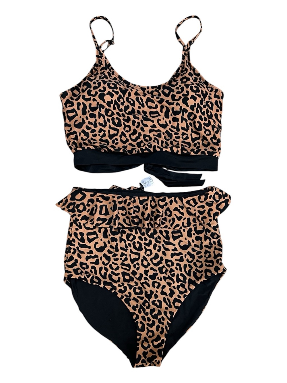 Coral Reef Animal Print High-Waisted Swim Suit Tummy Control Reversible